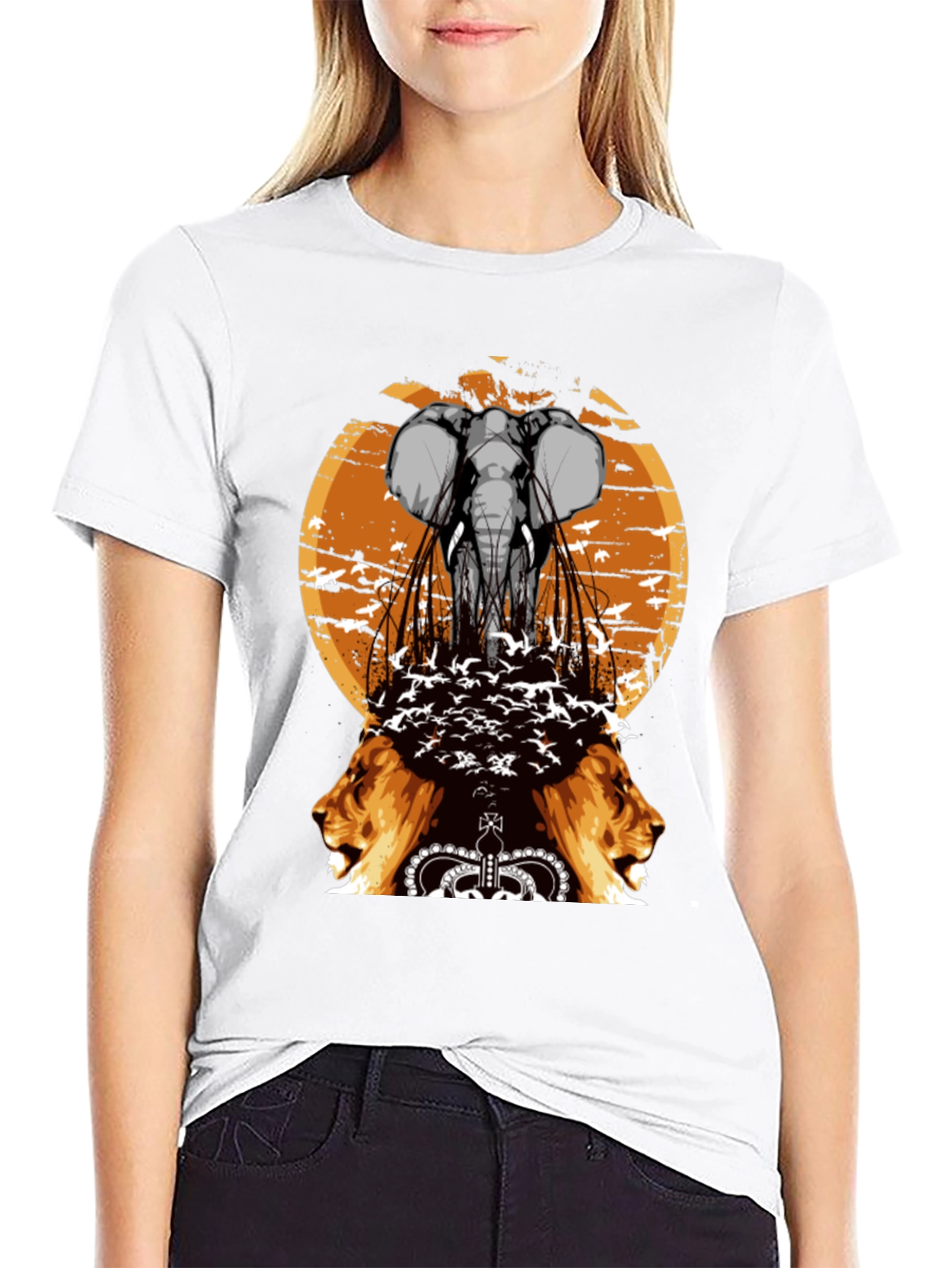 Lion & Elephant Graphic Tee