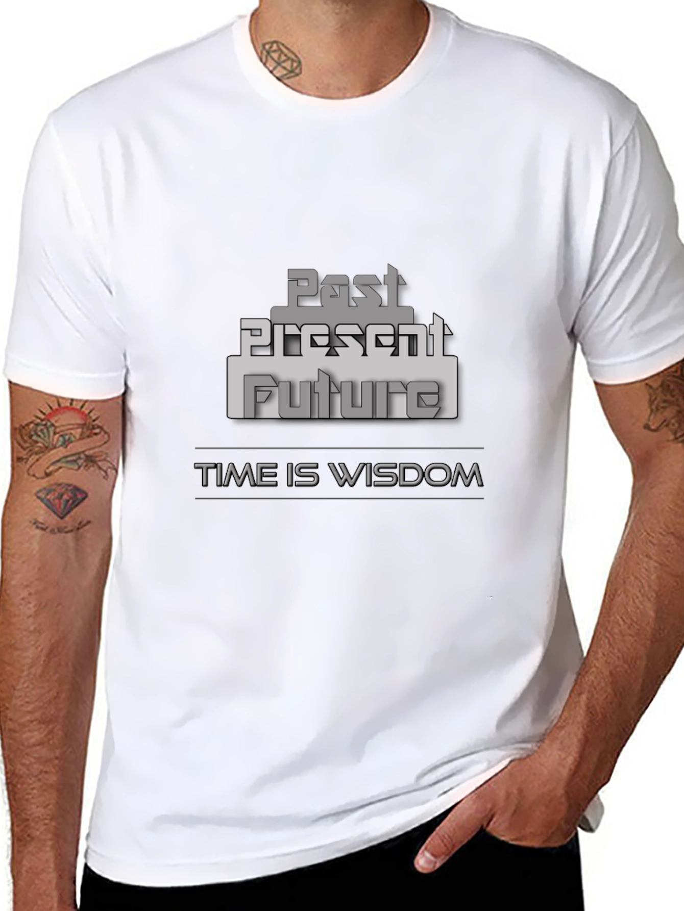 Past Present Future Time is Wisdom Graphic T-Shirt