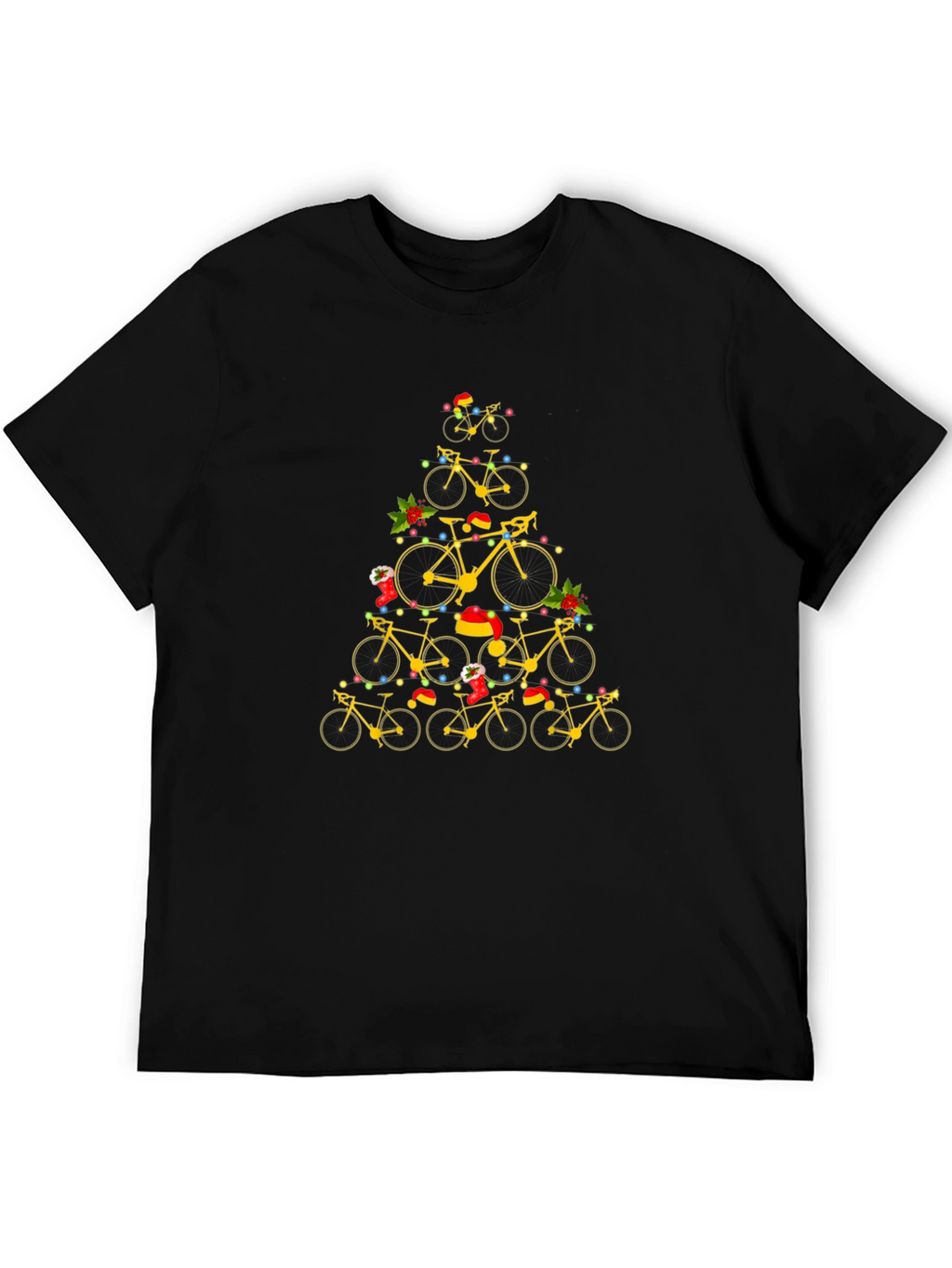 Bicycle Christmas Tree Graphic Tee