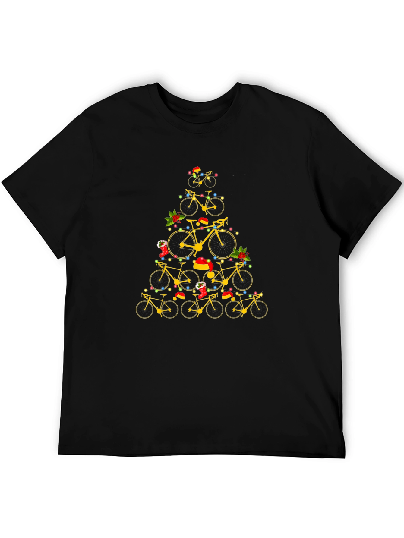 Bicycle Christmas Tree Graphic Tee