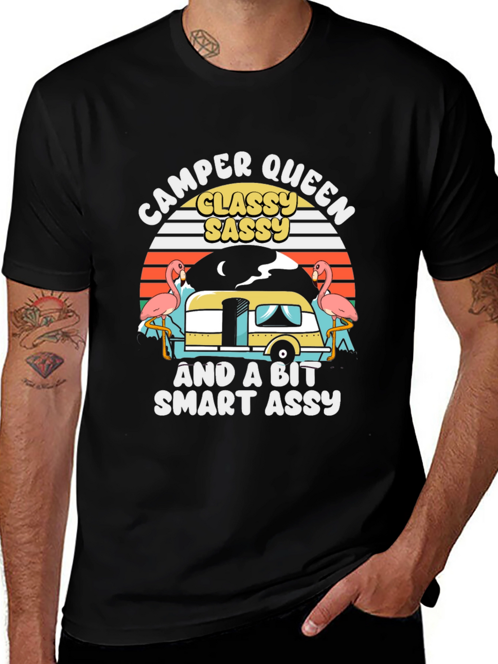 Camper Queen Graphic Tee - Classy Sassy Smart Assy