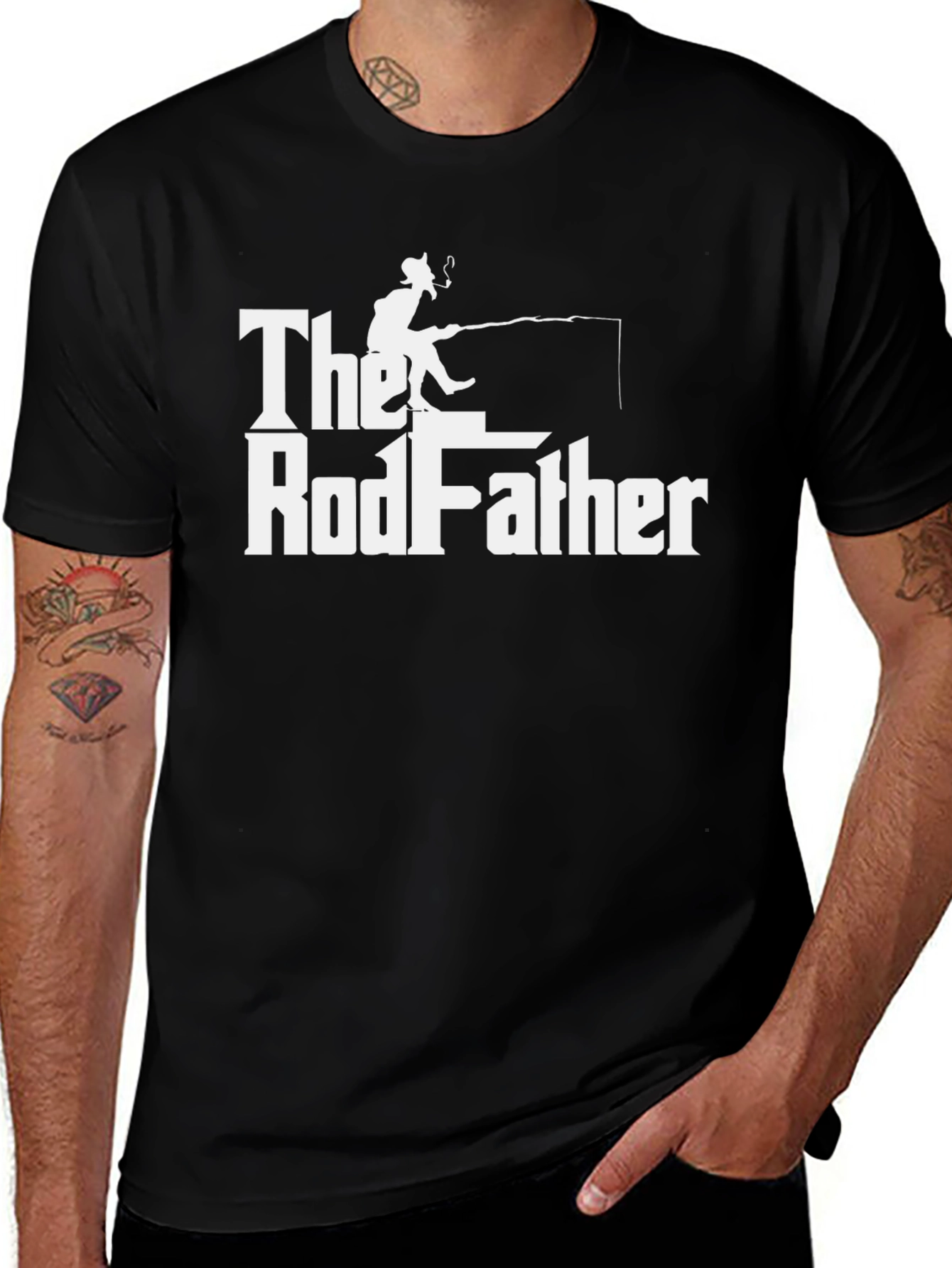 The Rodfather Fishing T-Shirt - Funny Fisherman Tee