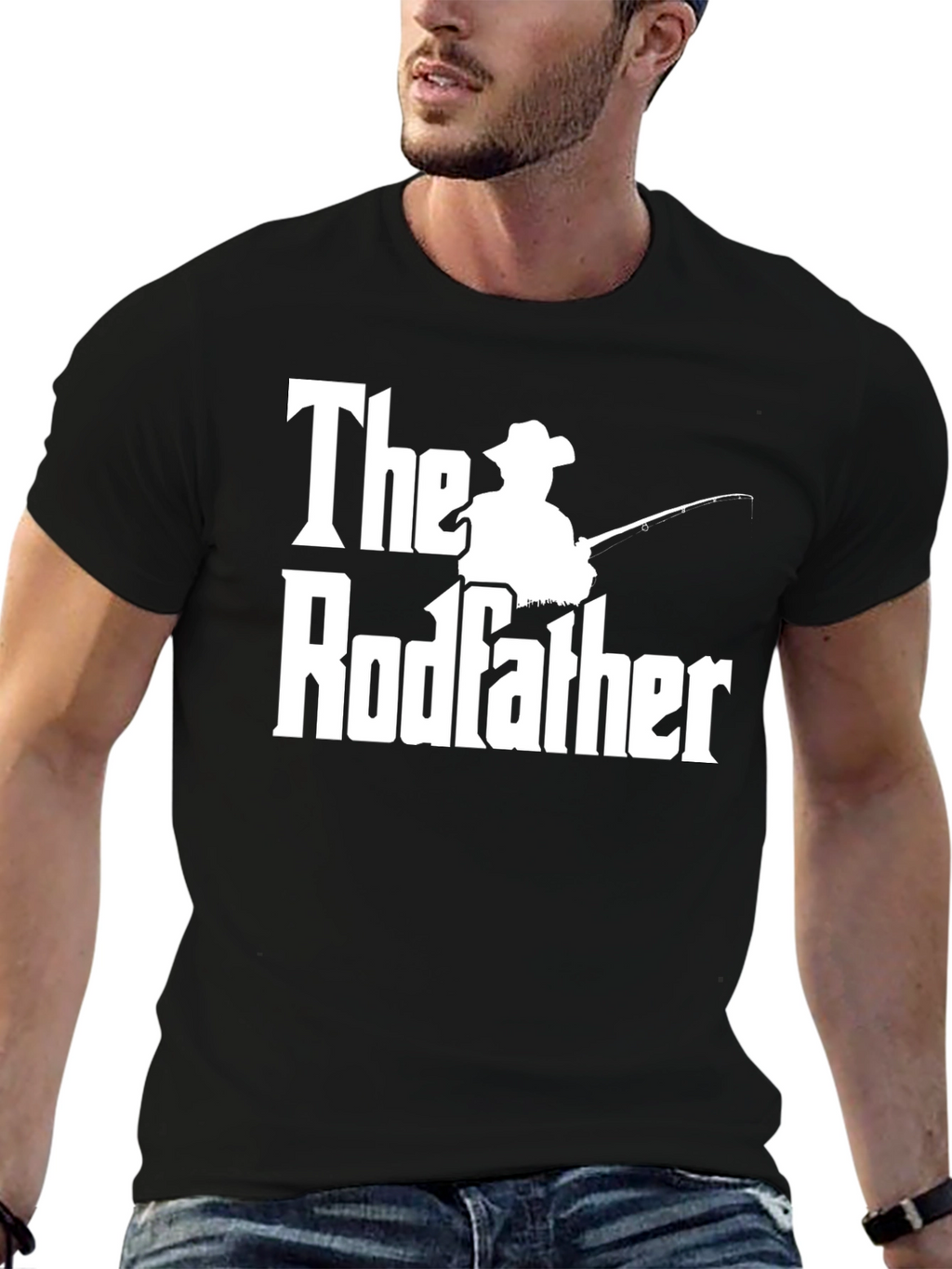 The Rodfather Fishing T-Shirt - Funny Fisherman Gift