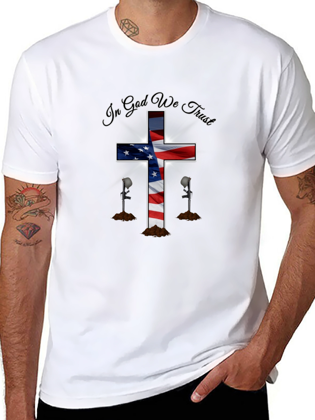 Patriotic Christian T-Shirt - In God We Trust