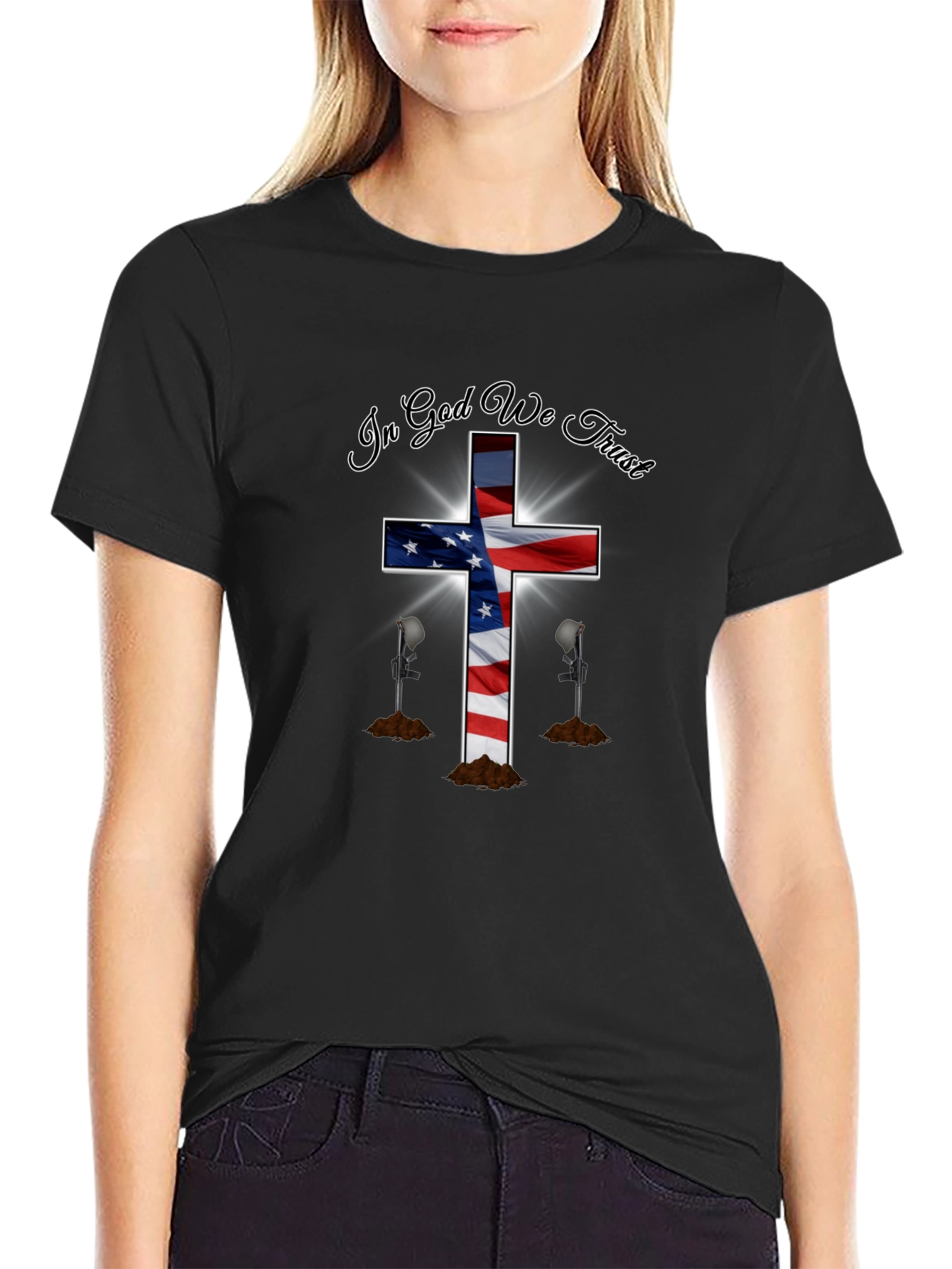 Patriotic Christian T-Shirt - In God We Trust