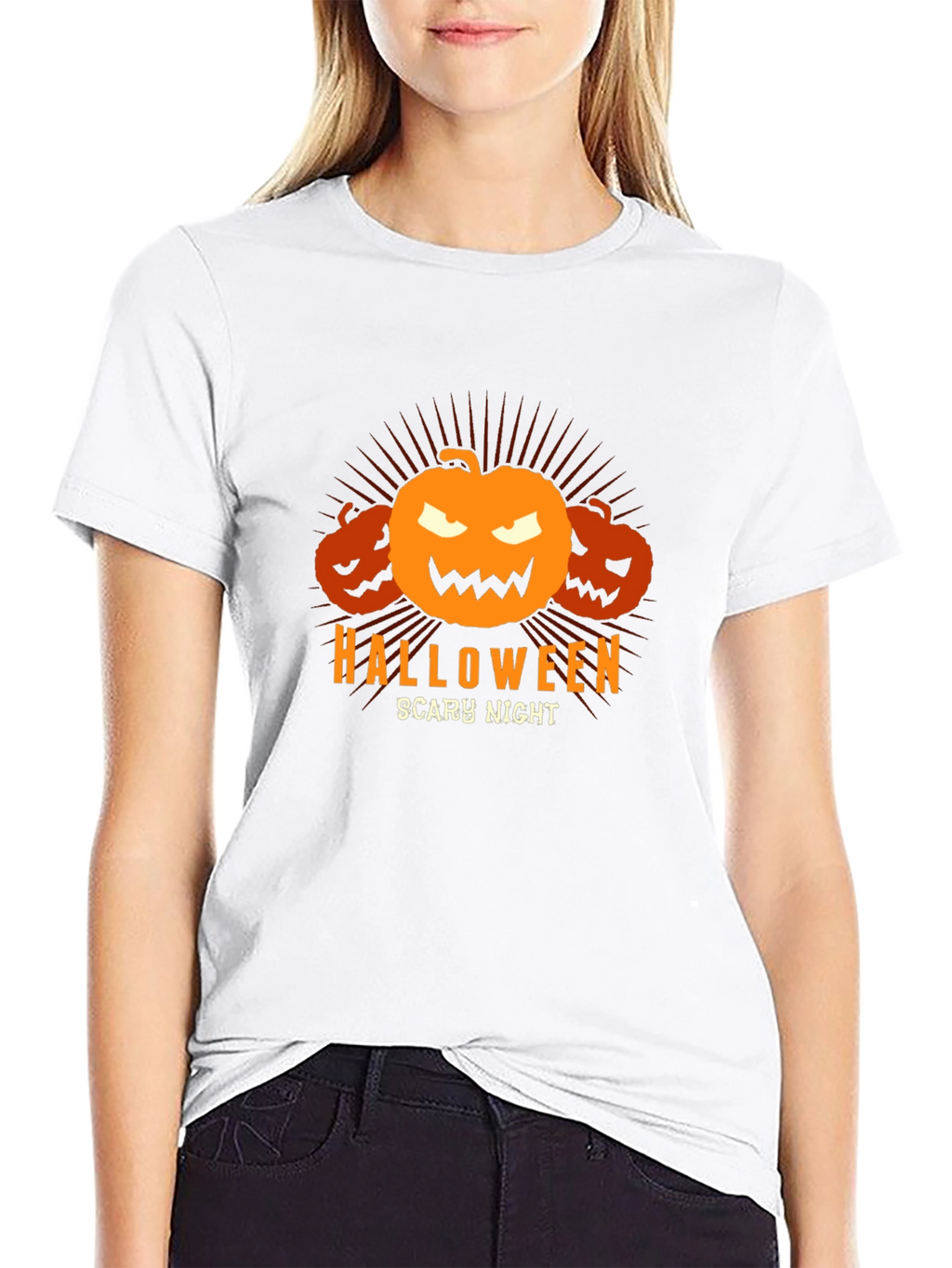 Halloween Scary Night Pumpkin T-Shirt
