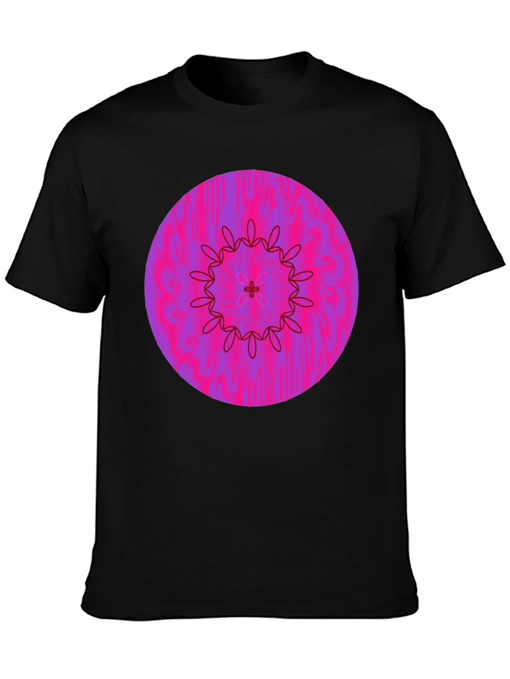 Vibrant Floral Mandala Graphic Tee