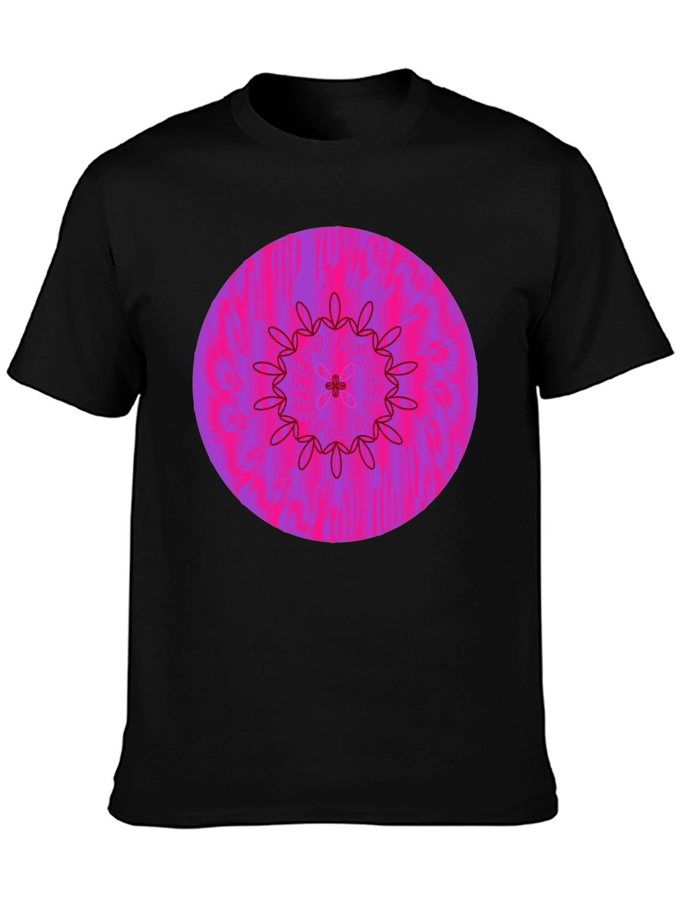 Vibrant Floral Mandala Graphic Tee
