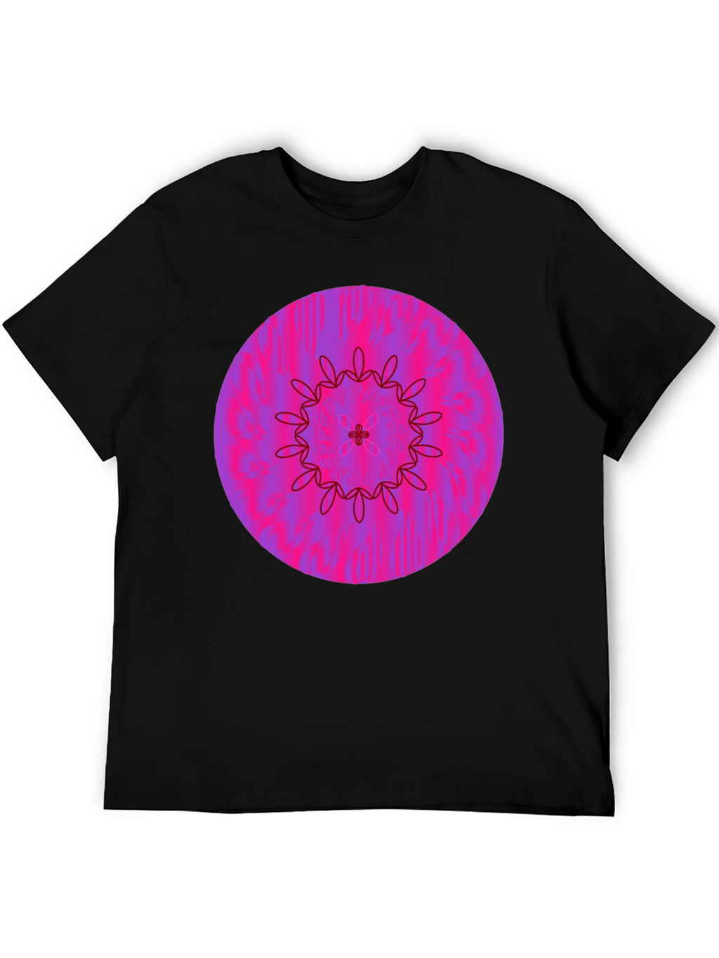 Vibrant Floral Mandala Graphic Tee