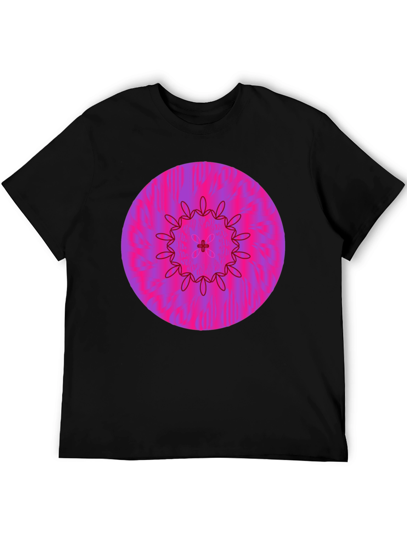 Vibrant Floral Mandala Graphic Tee
