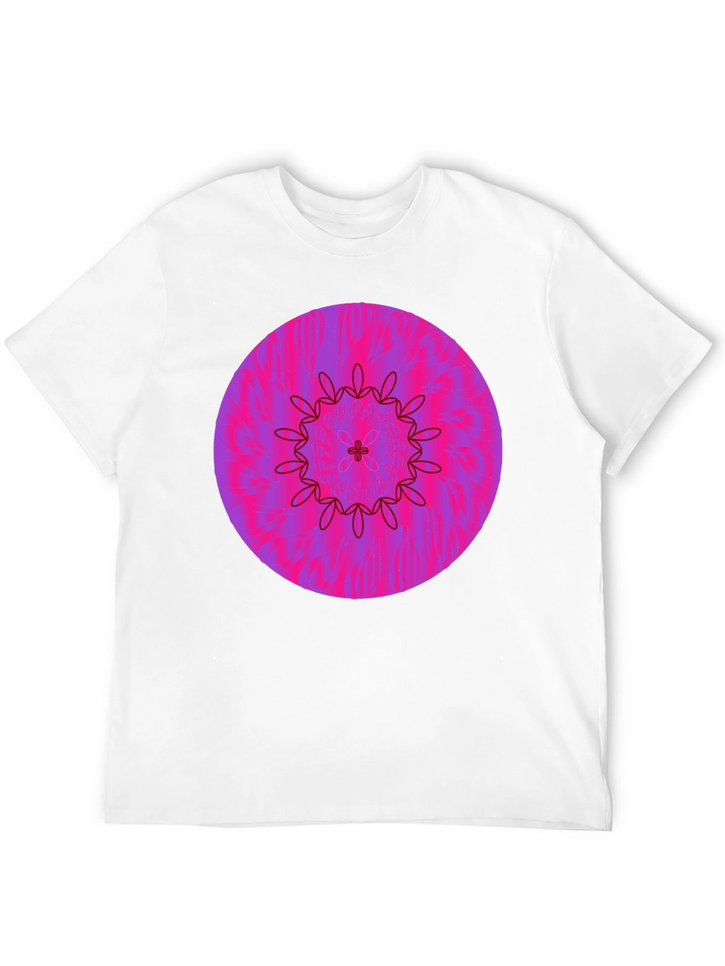 Vibrant Floral Mandala Graphic Tee