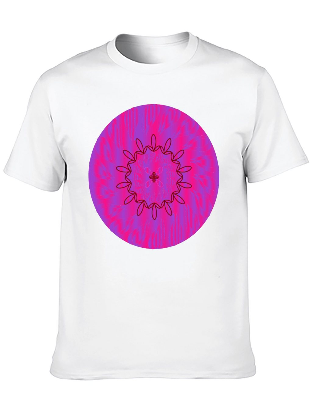 Vibrant Floral Mandala Graphic Tee