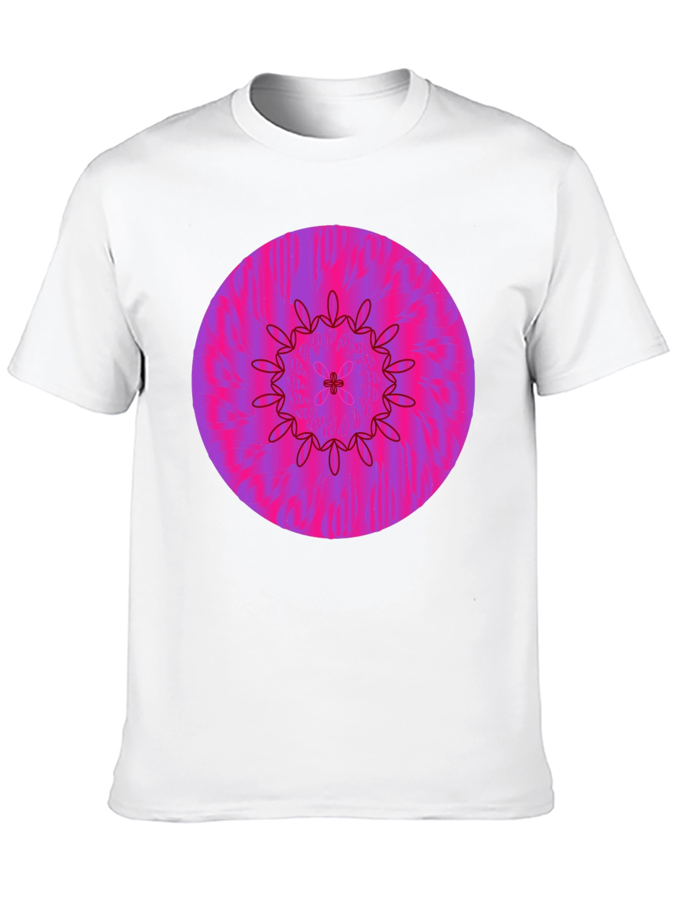 Vibrant Floral Mandala Graphic Tee