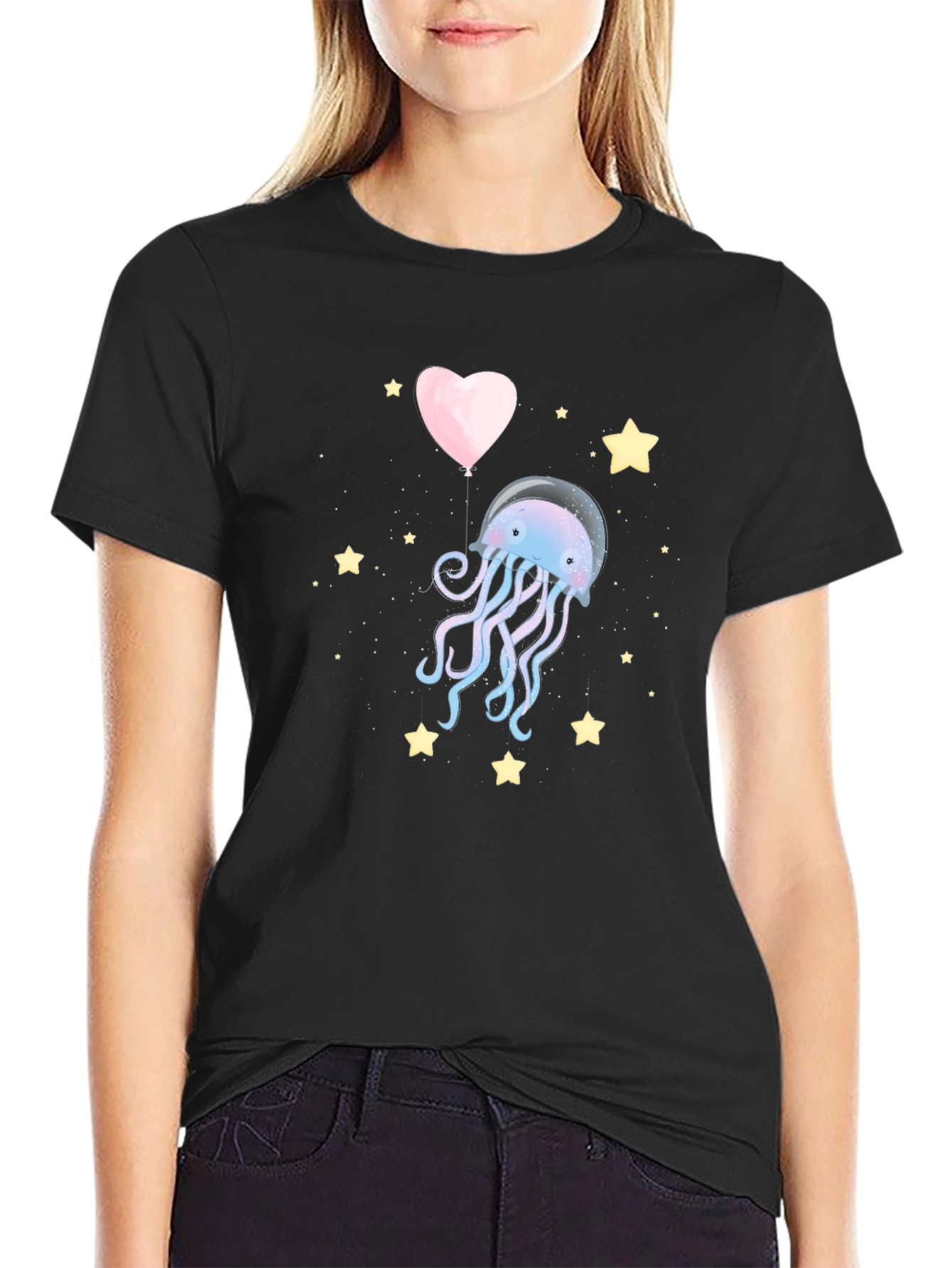 Jellyfish Heart Balloon T-Shirt