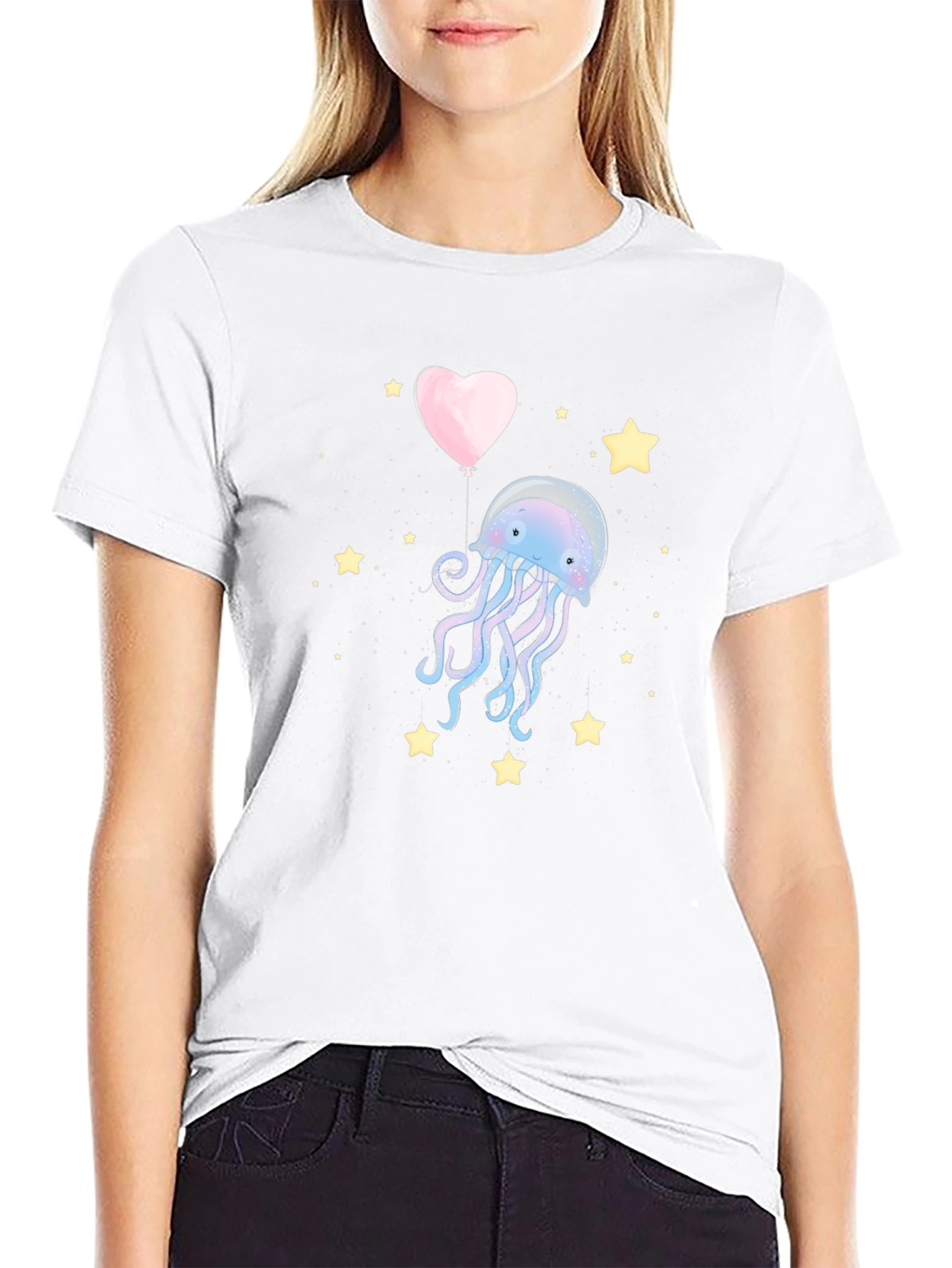 Jellyfish Heart Balloon T-Shirt