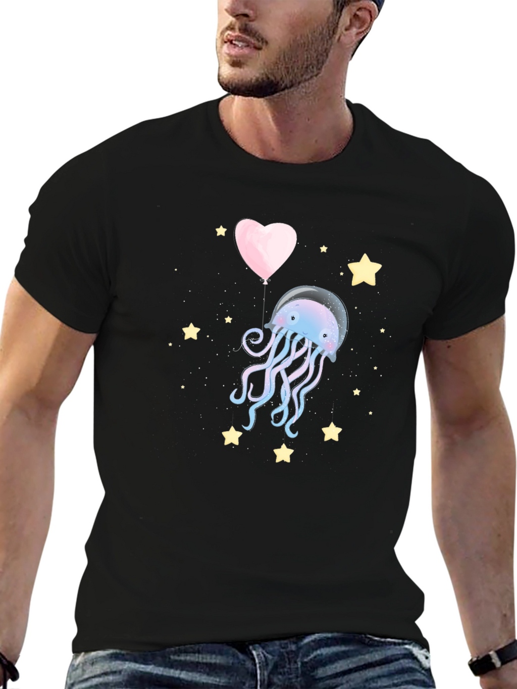 Jellyfish Heart Balloon T-Shirt
