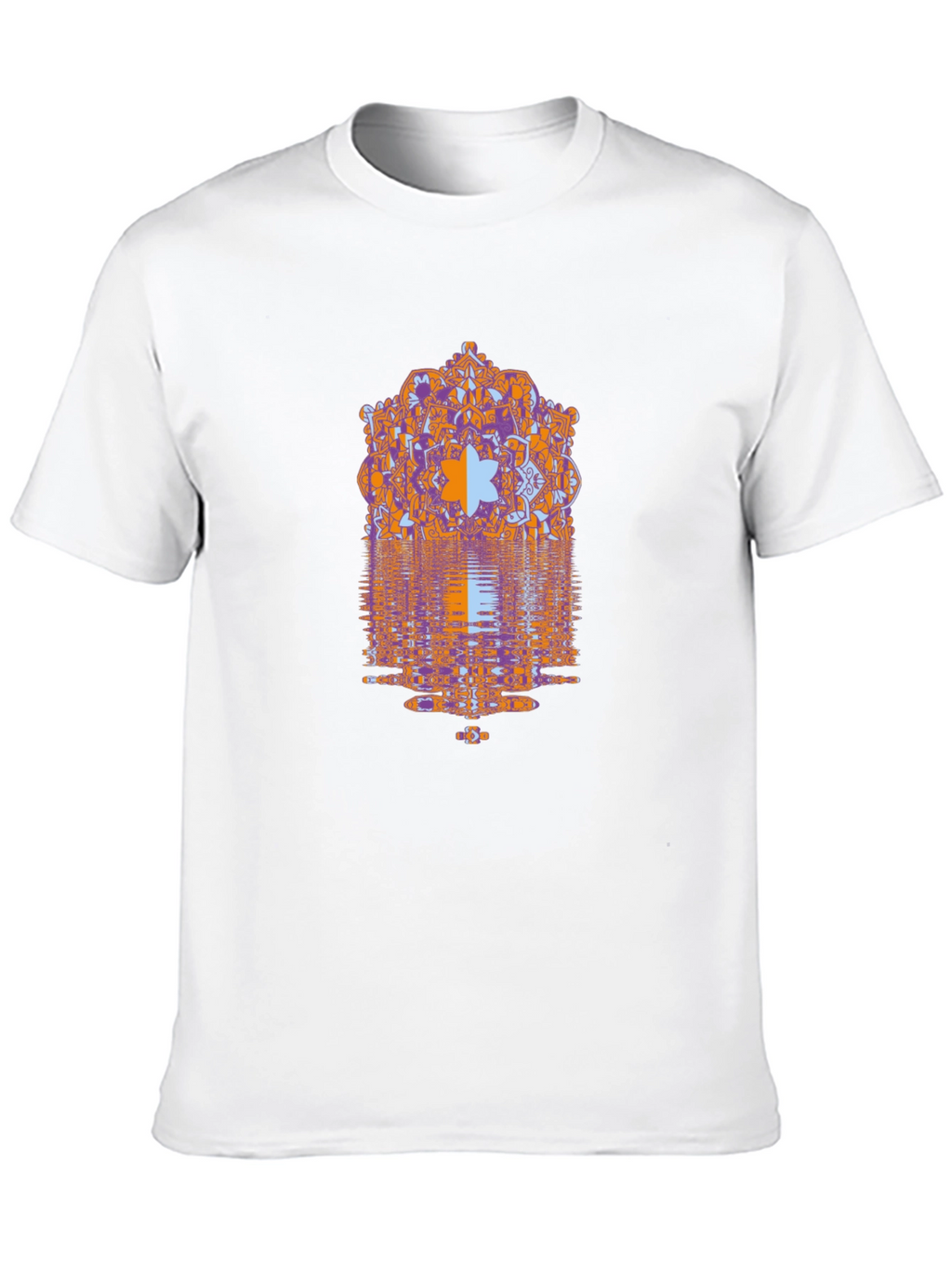 Geometric Mandala Graphic Print Mens Tee
