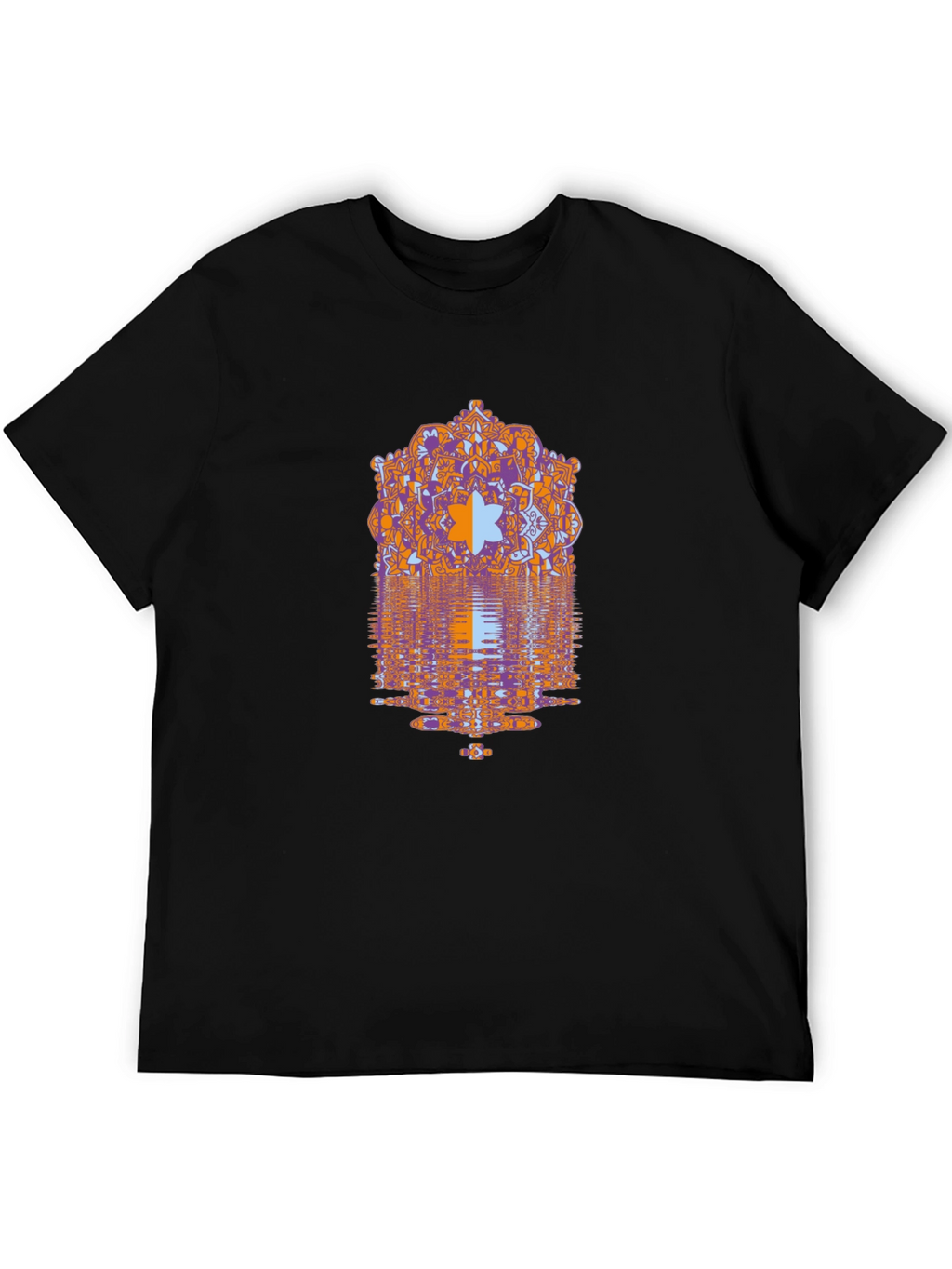 Geometric Mandala Graphic Print Mens Tee
