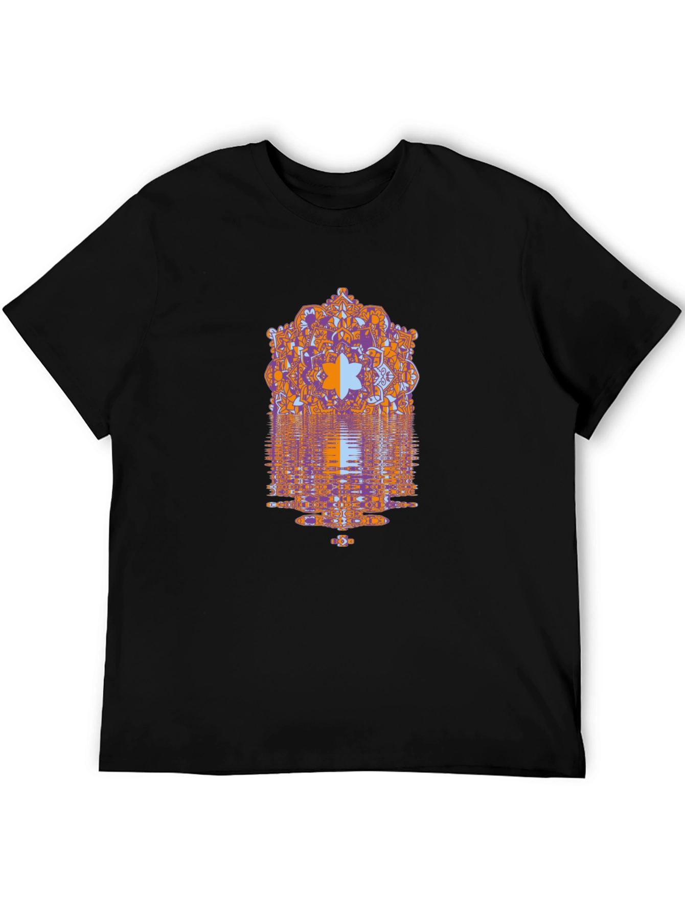 Geometric Mandala Graphic Print Mens Tee