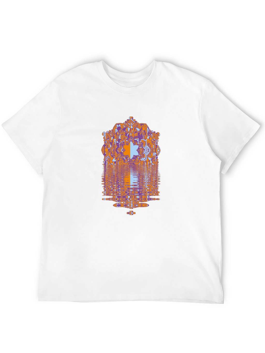 Geometric Mandala Graphic Print Mens Tee
