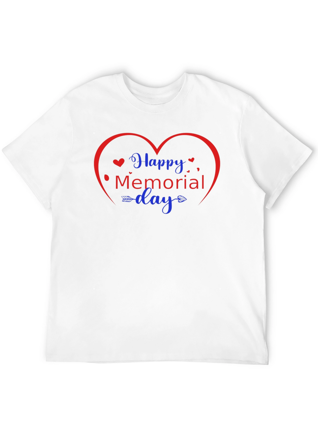 Happy Memorial Day Heart Graphic Tee