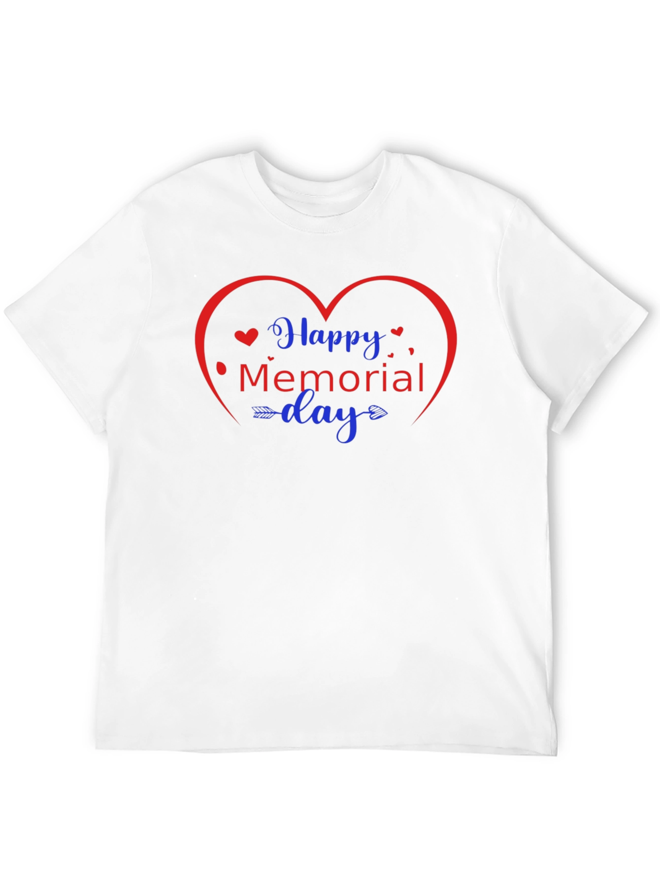 Happy Memorial Day Heart Graphic Tee