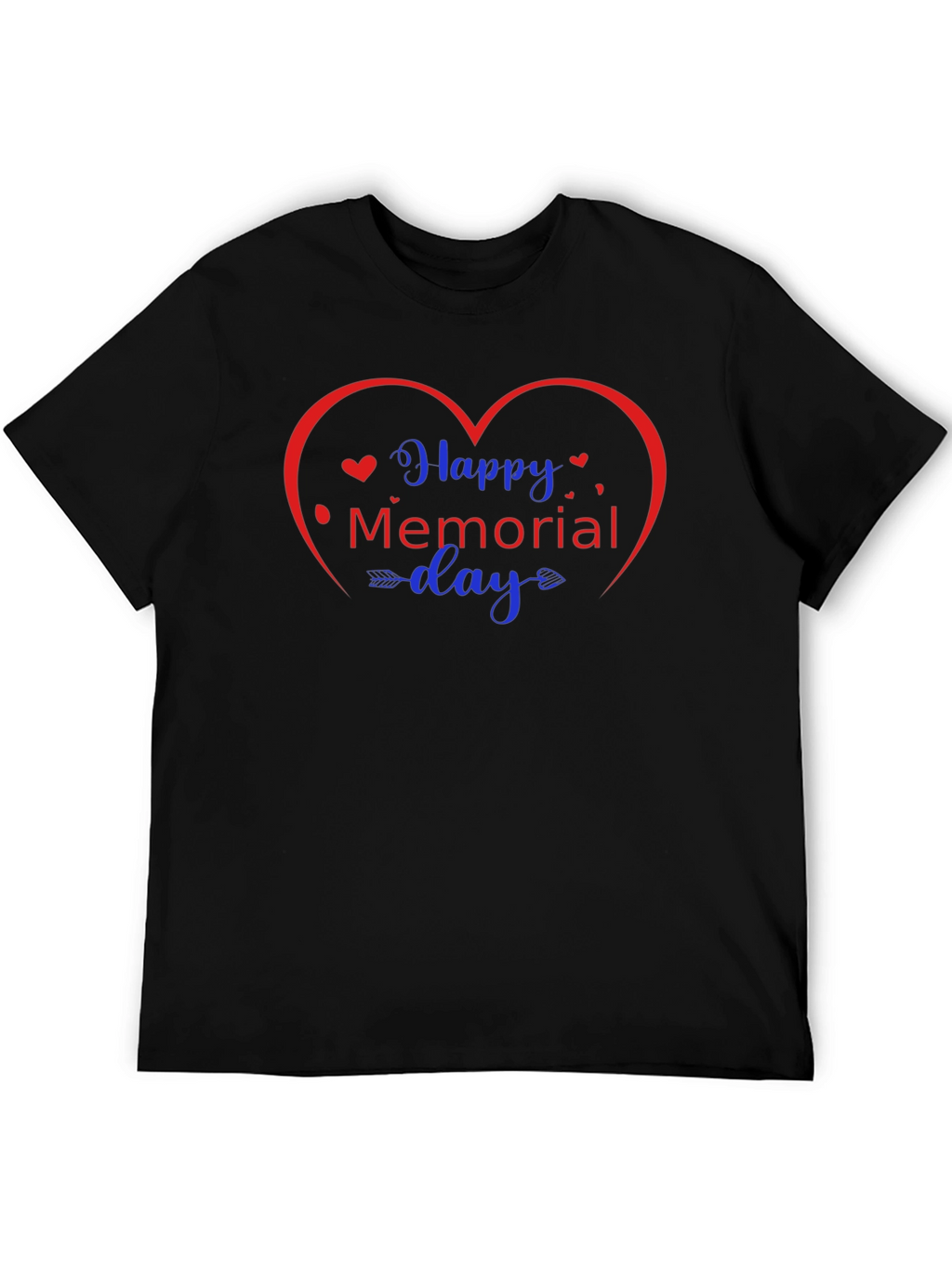 Happy Memorial Day Heart Graphic Tee