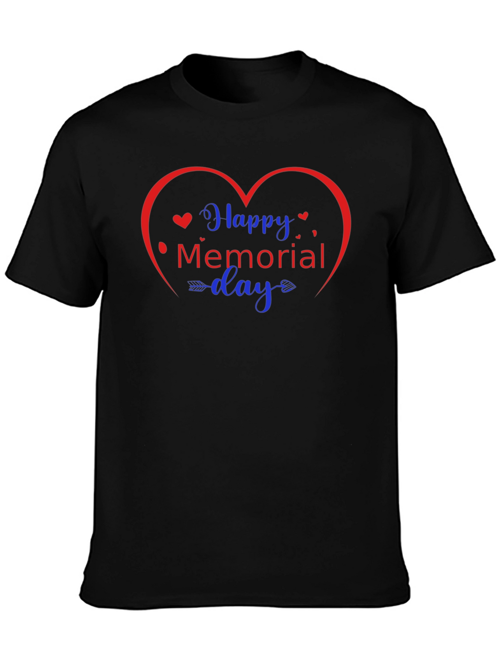 Happy Memorial Day Heart Graphic Tee