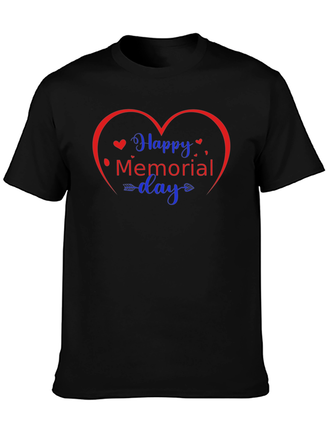 Happy Memorial Day Heart Graphic Tee
