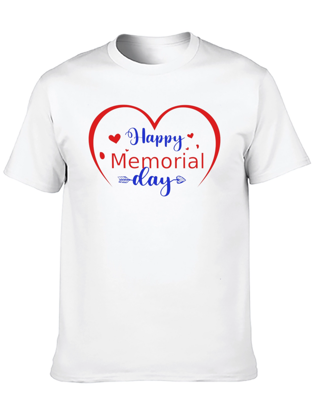 Happy Memorial Day Heart Graphic Tee