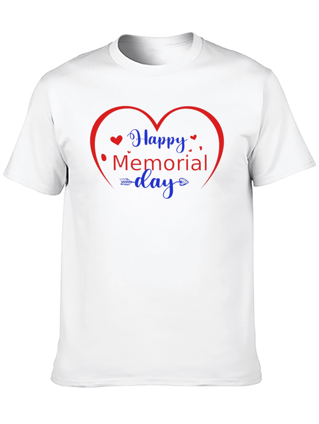 Happy Memorial Day Heart Graphic Tee