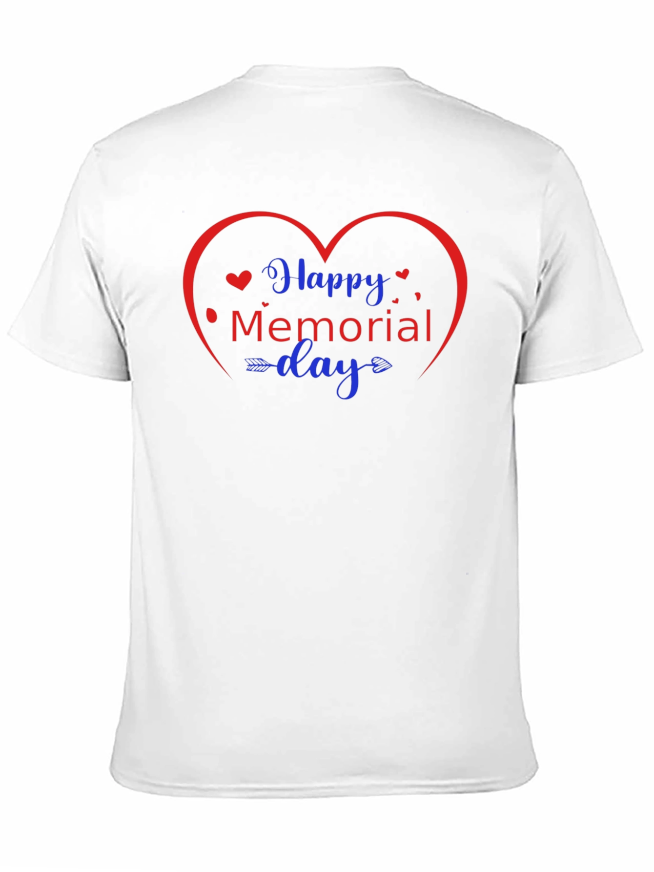 Happy Memorial Day Heart Graphic Tee