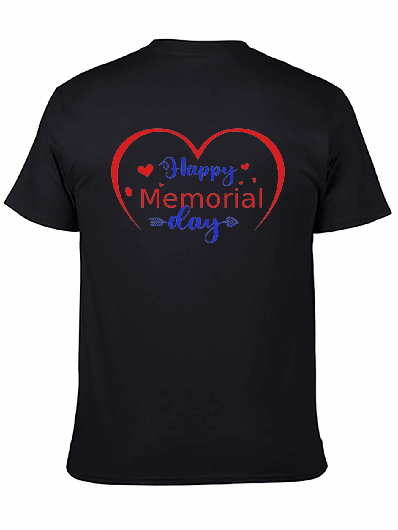 Happy Memorial Day Heart Graphic Tee