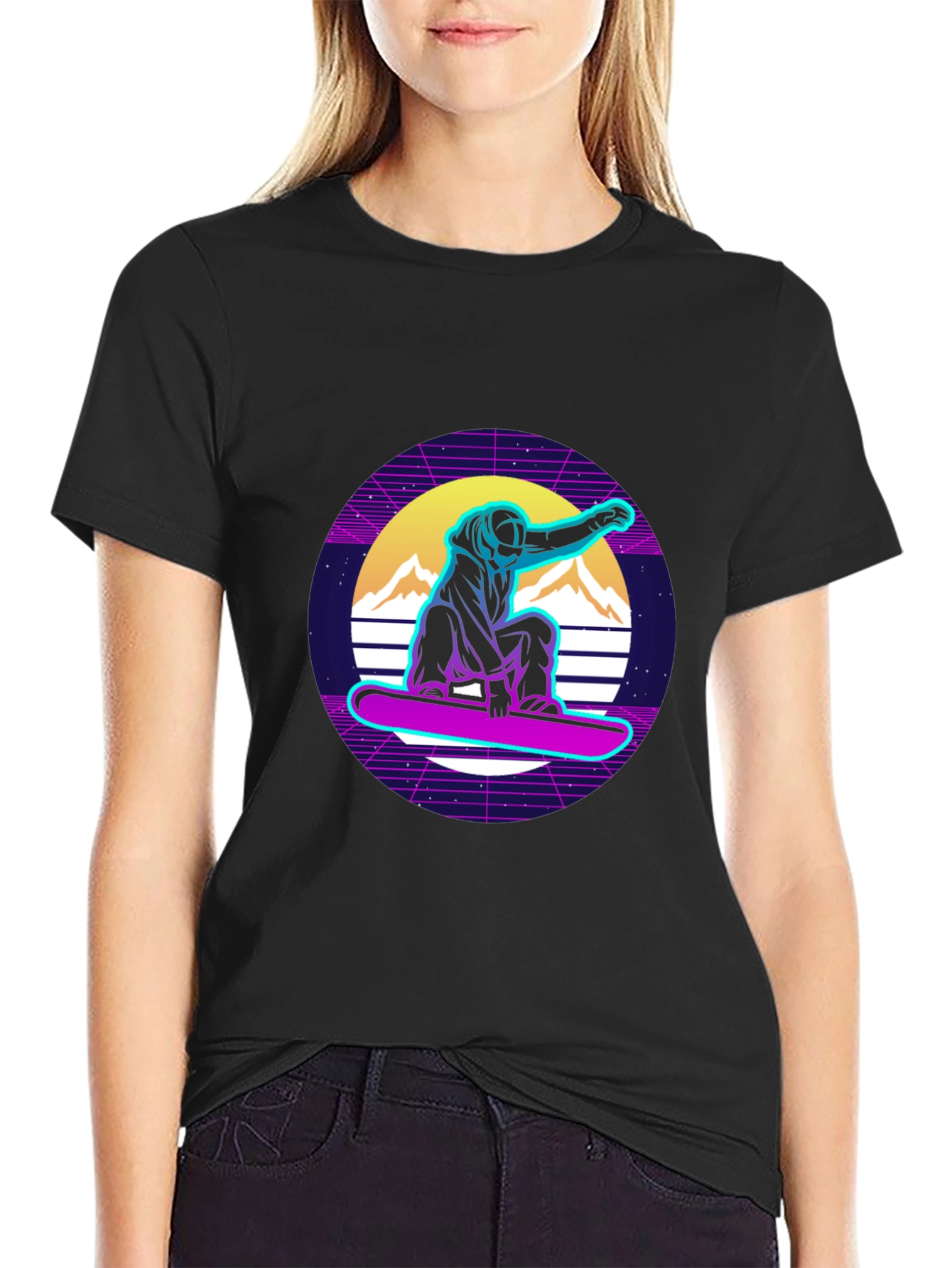 Retro Snowboarder T-Shirt - Vintage 80s Style Graphic Tee