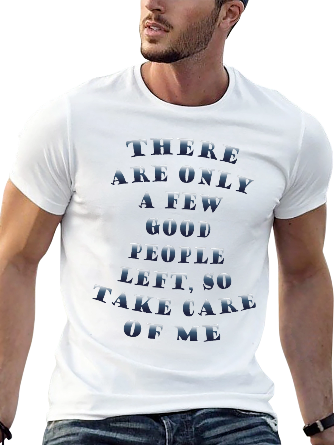 Sarcastic Graphic Tee - Take Care of Me Print