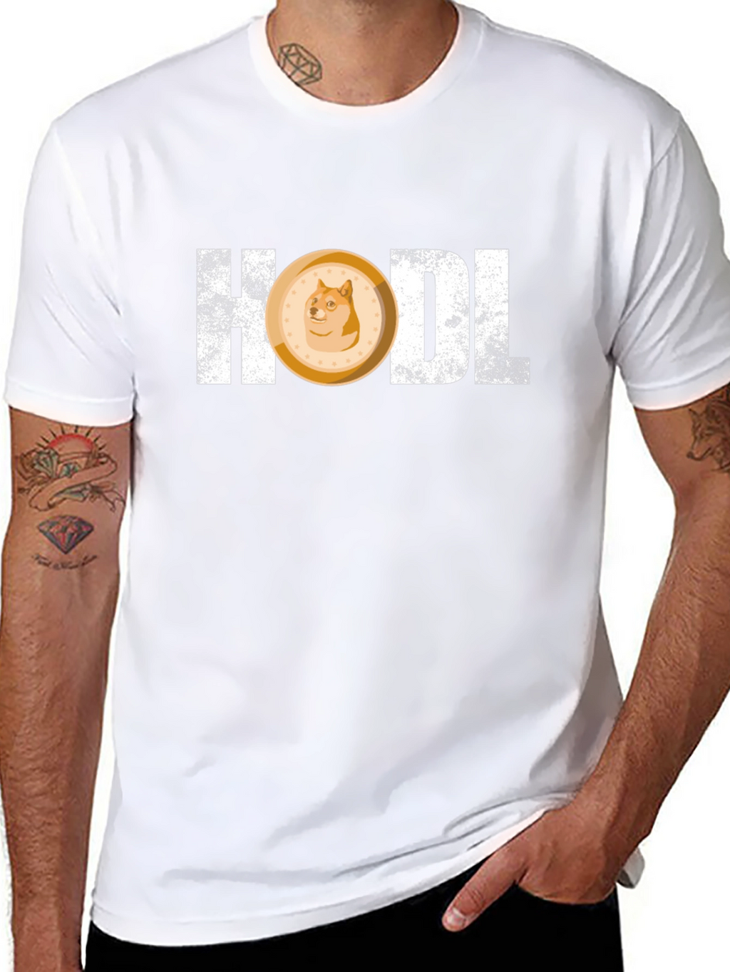 HODL Doge Coin T-Shirt - Crypto Meme Tee