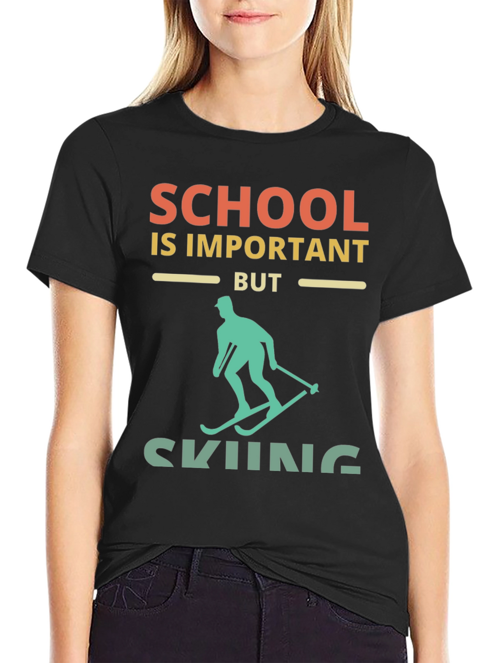 School Important But Skiing T-Shirt