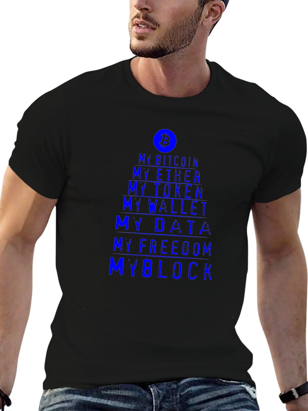 Crypto Enthusiast Tee - My Bitcoin My Block T-Shirt