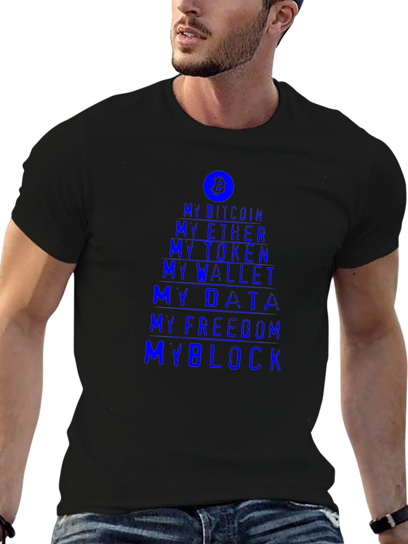 Crypto Enthusiast Tee - My Bitcoin My Block T-Shirt