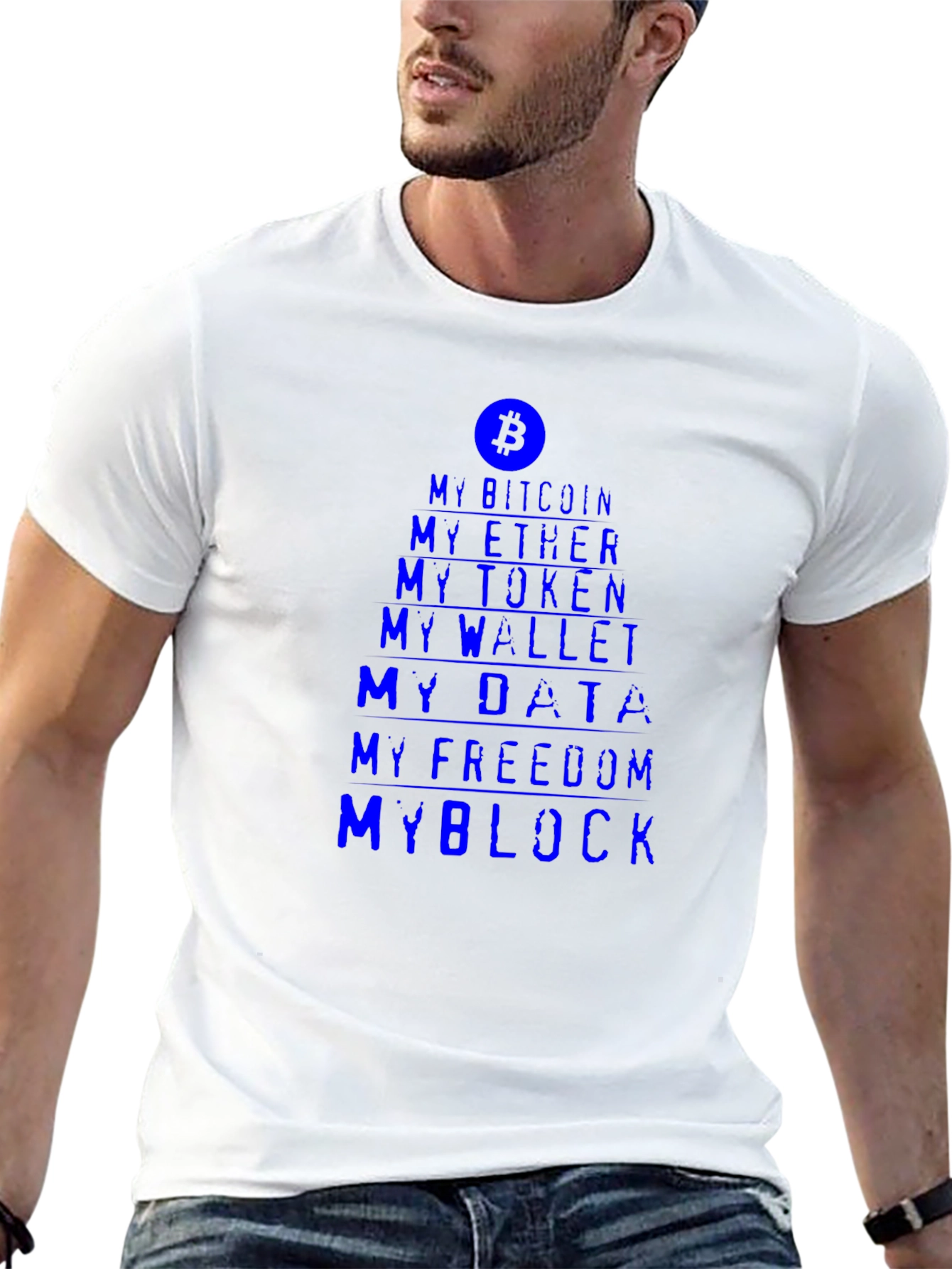 Crypto Enthusiast Tee - My Bitcoin My Block T-Shirt