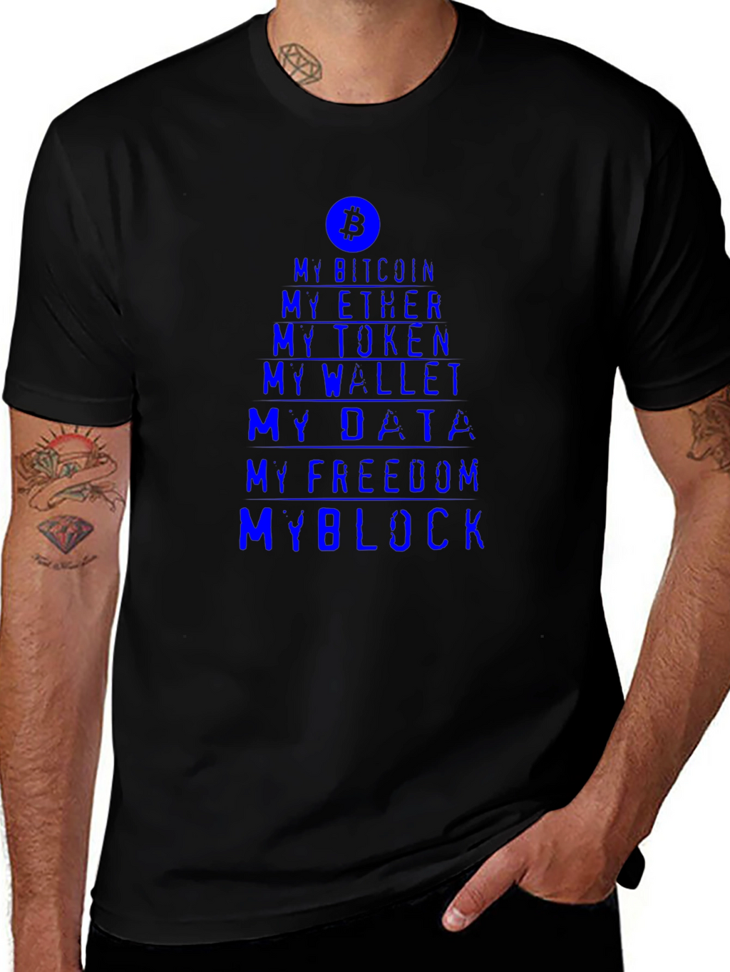 Crypto Enthusiast Tee - My Bitcoin My Block T-Shirt