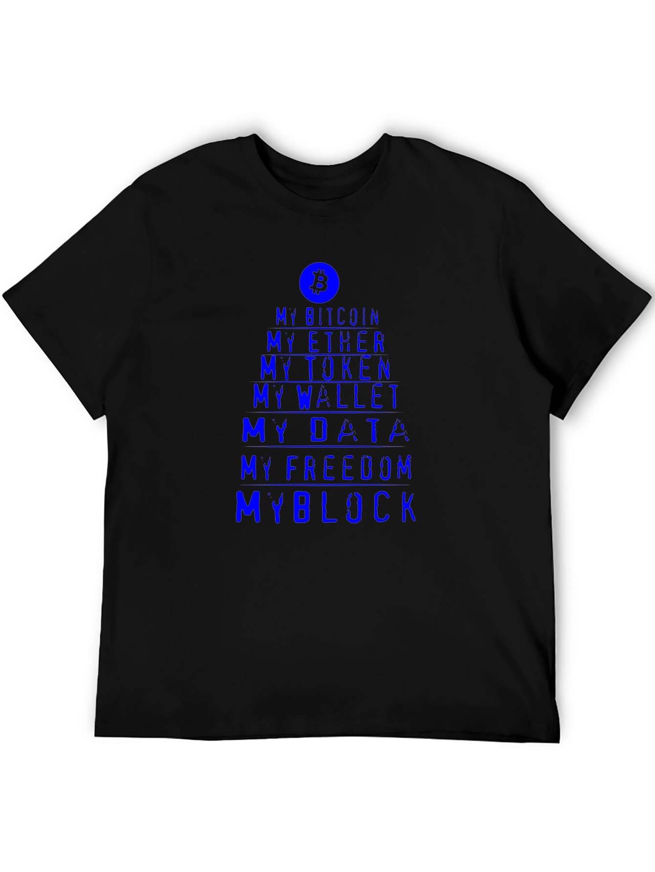 Crypto Enthusiast Tee - My Bitcoin My Block T-Shirt