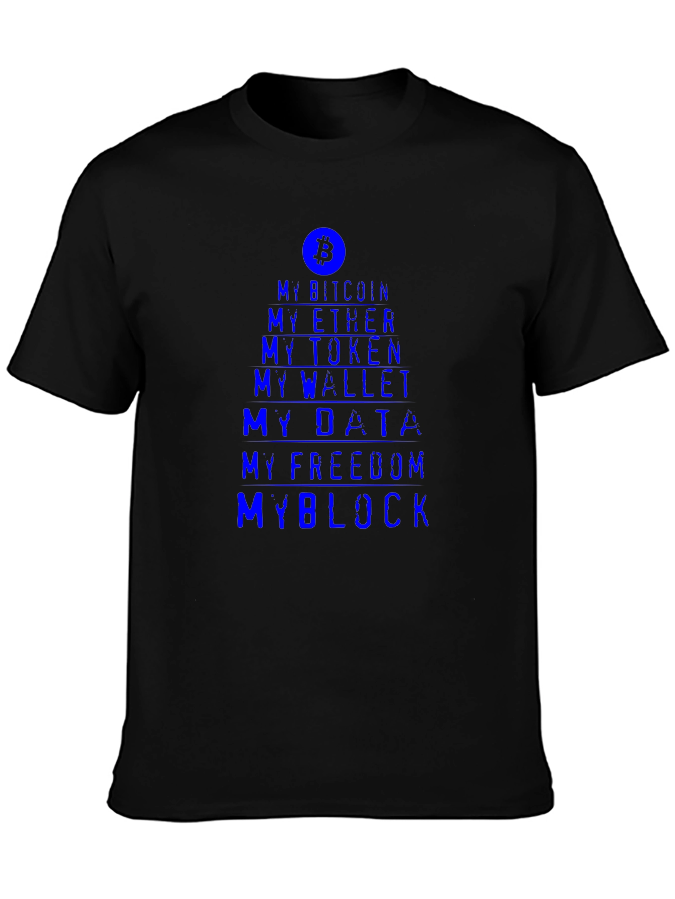 Crypto Enthusiast Tee - My Bitcoin My Block T-Shirt