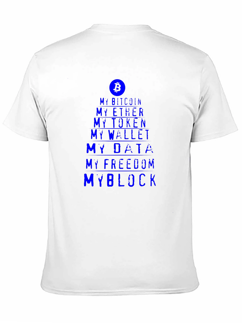 Crypto Enthusiast Tee - My Bitcoin My Block T-Shirt