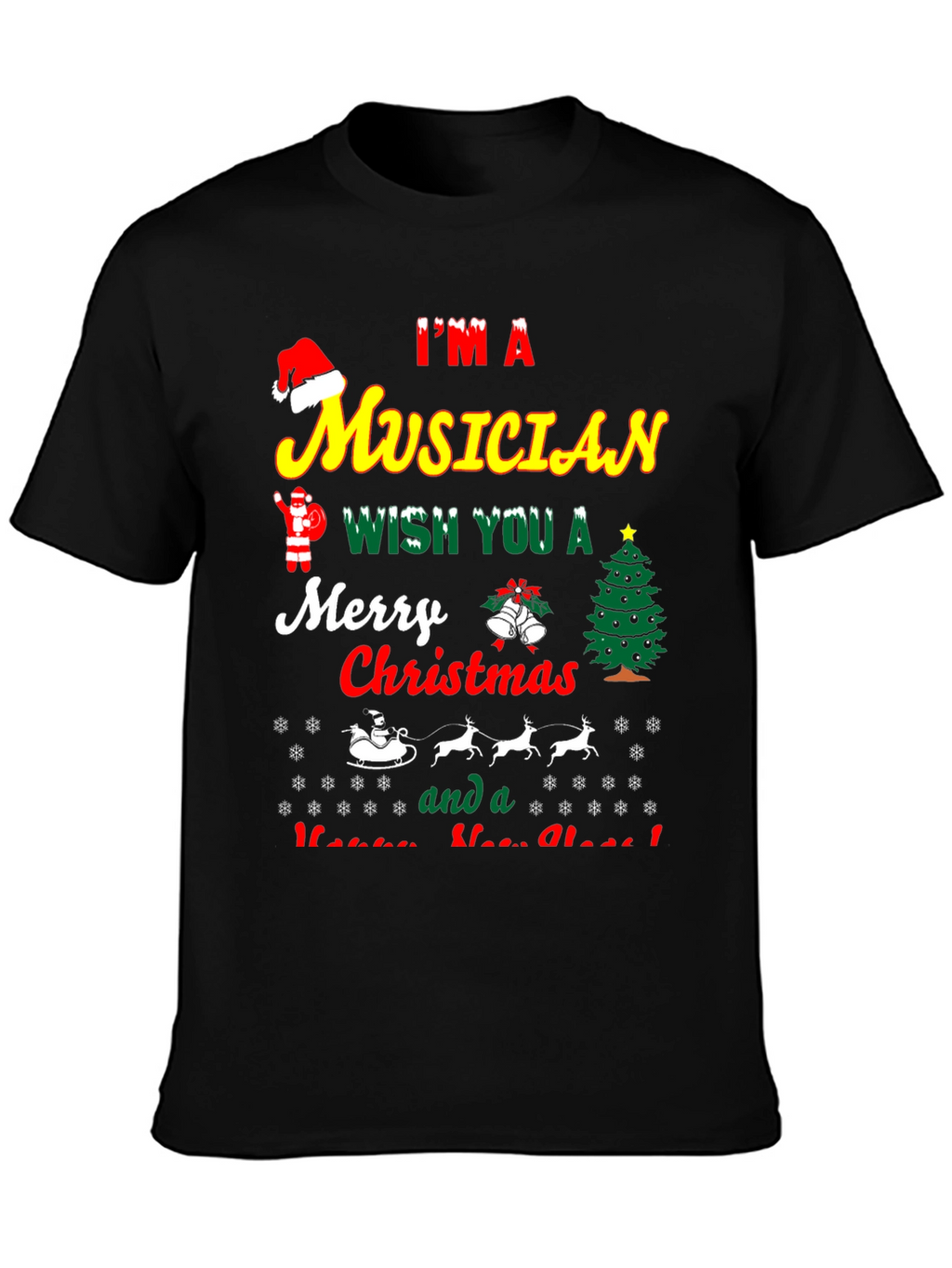Im a Musician Merry Christmas T-Shirt