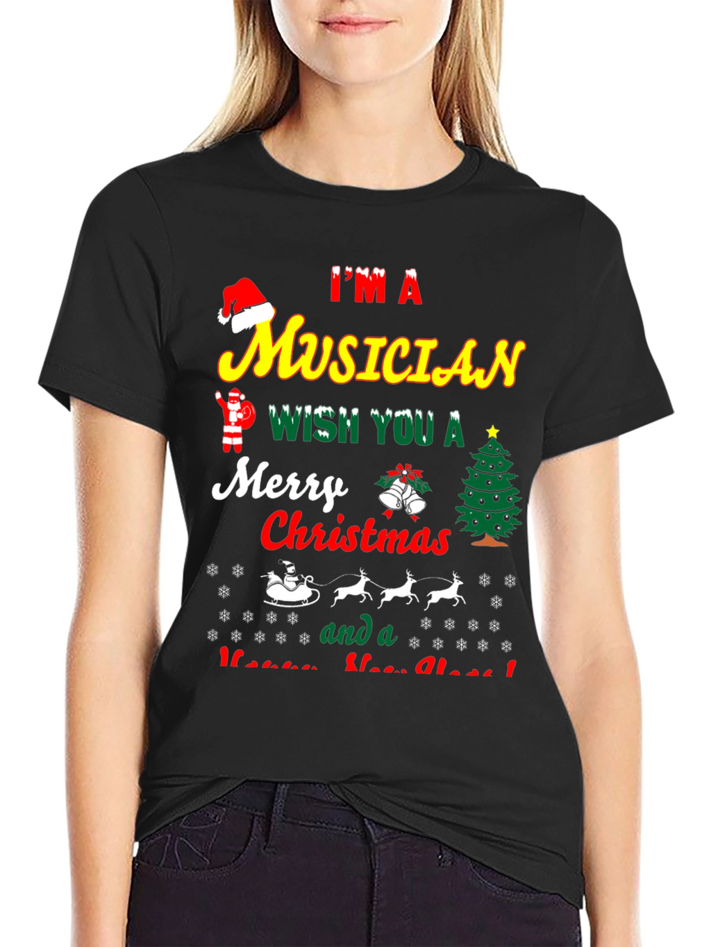 Im a Musician Merry Christmas T-Shirt