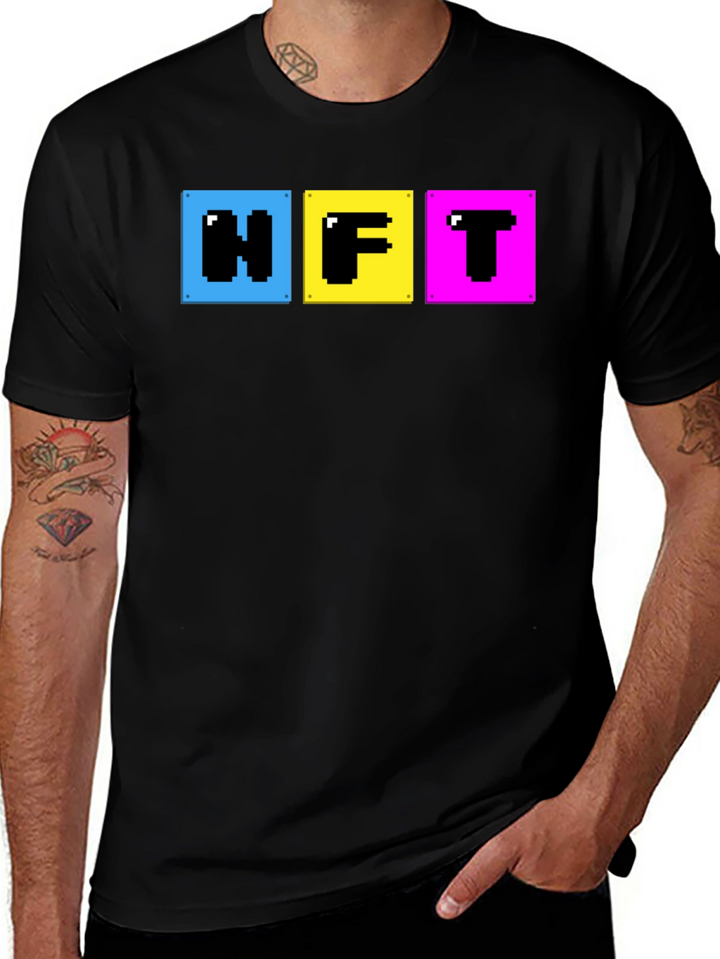 Pixelated NFT T-Shirt - Crypto Art Fashion