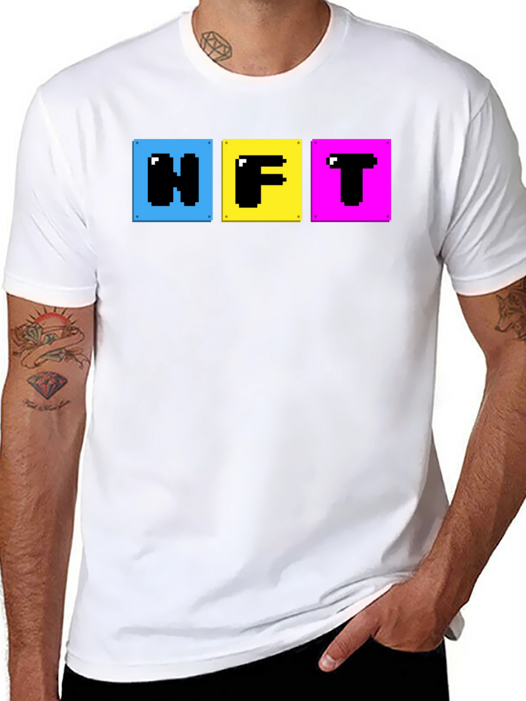 Pixelated NFT T-Shirt - Crypto Art Fashion