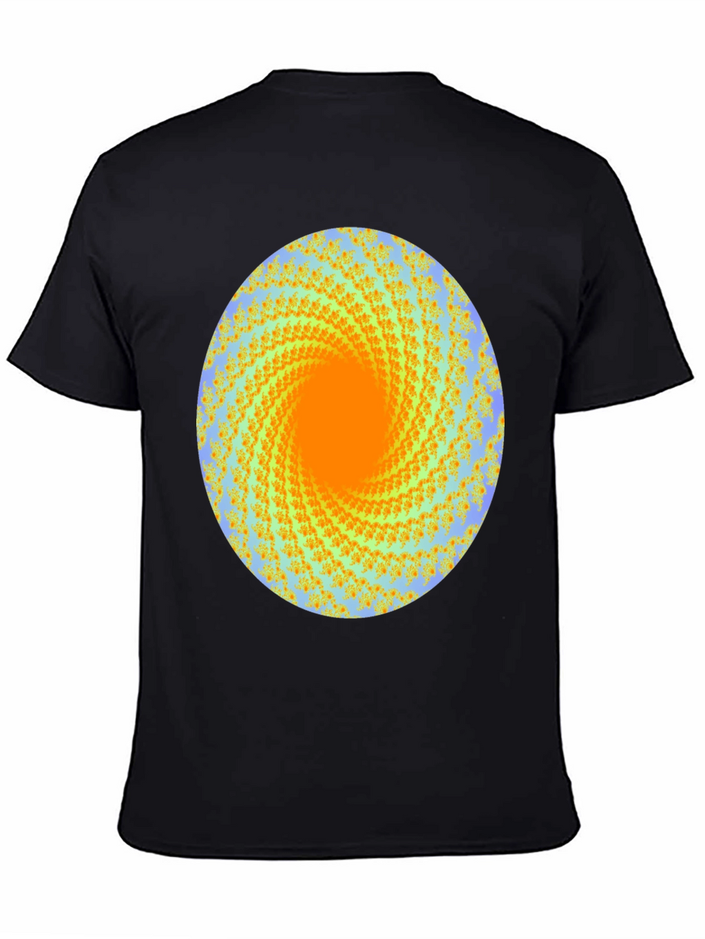 Abstract Swirl Graphic Print Crew Neck T-Shirt