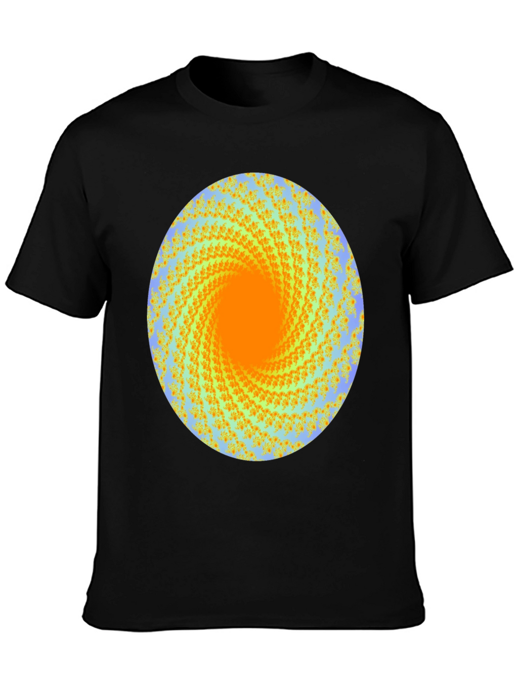 Abstract Swirl Graphic Print Crew Neck T-Shirt